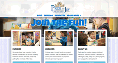 Desktop Screenshot of pj-childcare.com