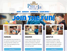 Tablet Screenshot of pj-childcare.com